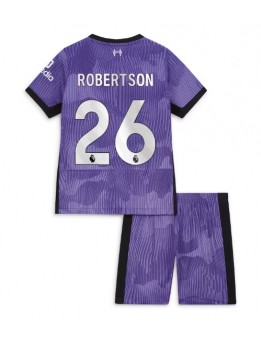 Otroški Nogometna dresi replika Liverpool Andrew Robertson #26 Tretji 2023-24 Kratek rokav (+ hlače)